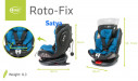 satya - fotelik samochodowy 0-36 kg roto-fix 4baby blue5