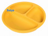 satya - zestaw talerzyk i sztućce silikonowe musztarda 2