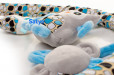 satya - play & edu pałąk pluszowy sowa niebieska szara 5